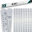 Regla acero inox 18pulg set 10 reglas métricas e imperiales