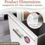 Protector borde cajón estrecho 3/4" deslizamiento fácil