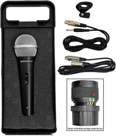 Micrófono dinámico con cable cuerpo metal 10pies para DJs