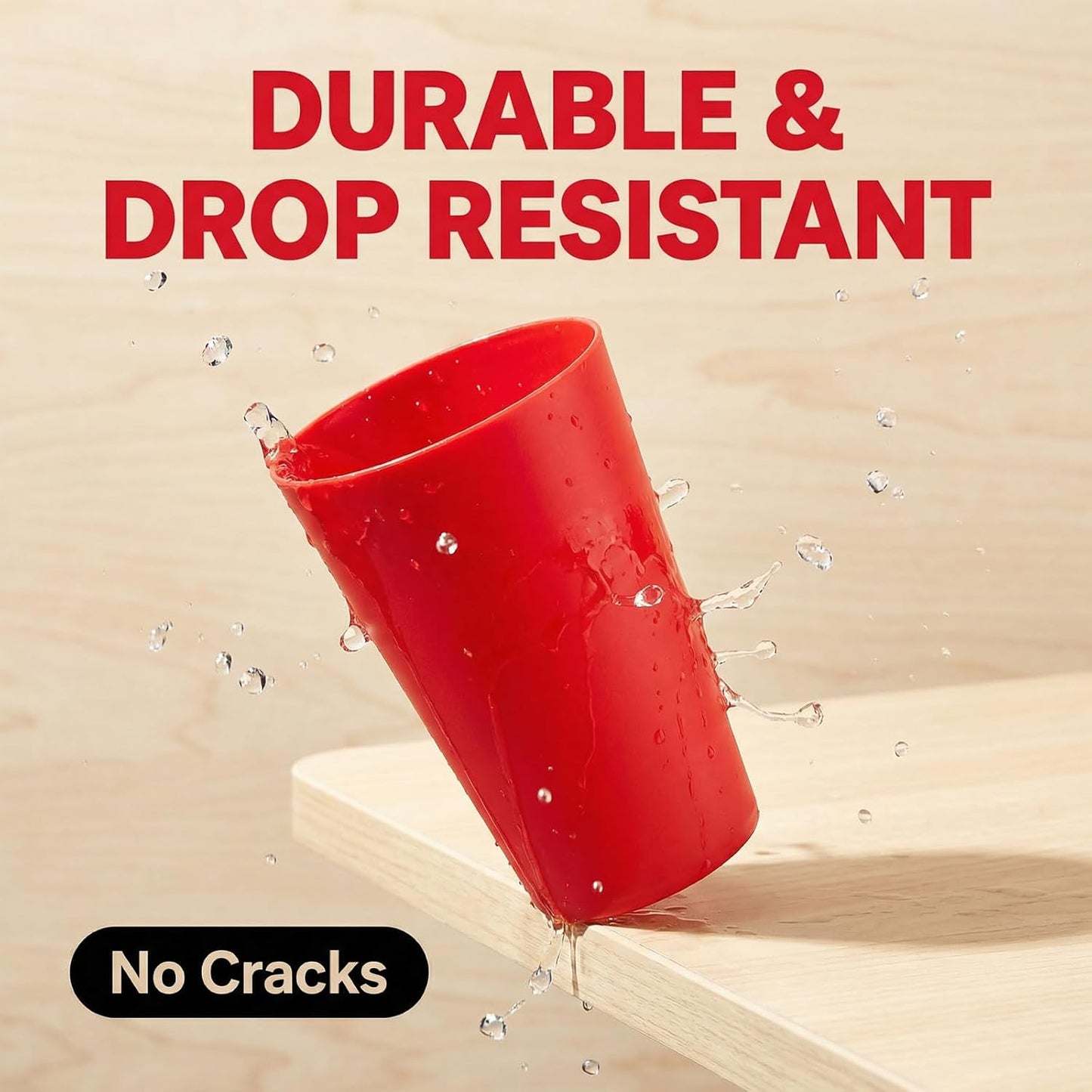 Vasos plástico grandes reutilizables 32oz sin BPA set 12