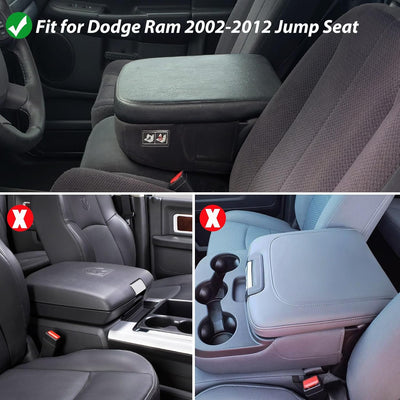Funda consola central Dodge Ram 2012 cuero negro
