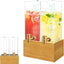 Dispensador bebidas soporte madera 4gal