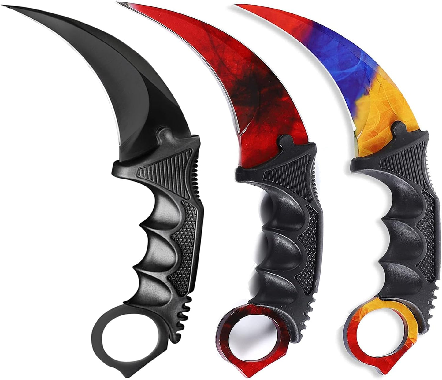 Cuchillo Karambit Hoja Fija 3 Pzas Campamento