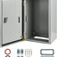 Caja eléctrica impermeable 20x12x10'' aire libre cerradura