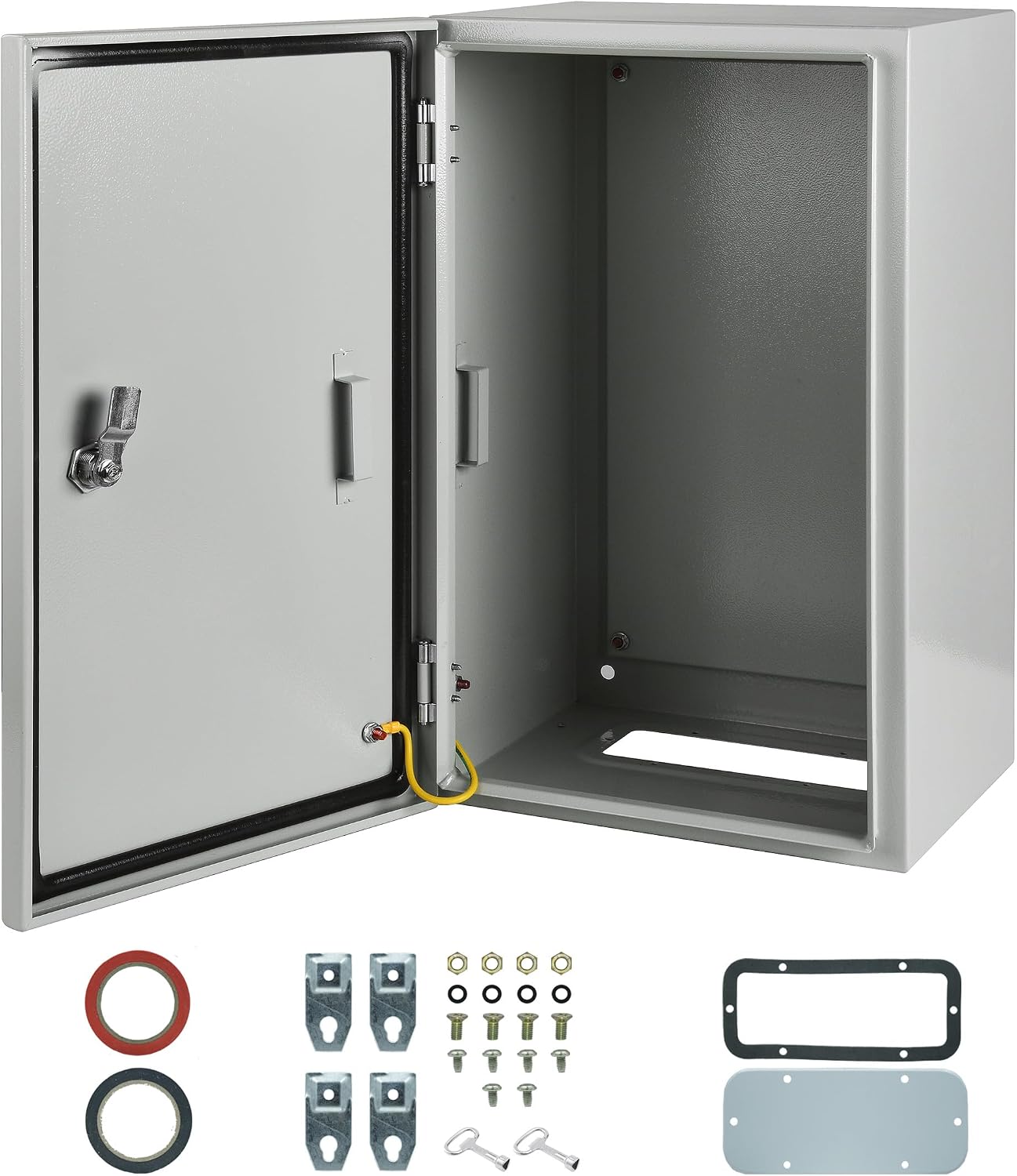 Caja eléctrica impermeable 20x12x10'' aire libre cerradura