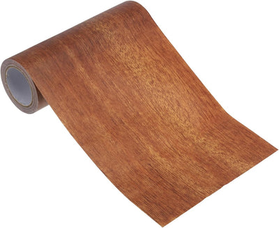 Cinta reparación madera textura realista autoadhesiva caoba