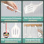 Set 7 Pzas Utensilios Silicona Antiadherente Blanco
