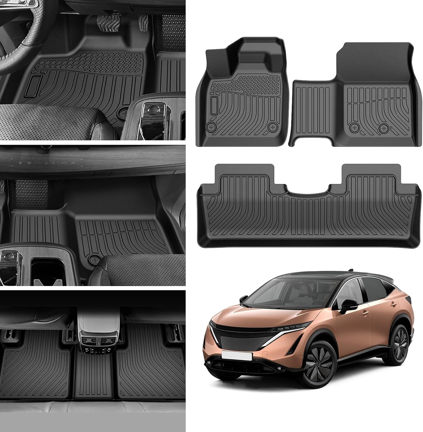 Alfombrillas TPE Nissan Ariya resistente todo clima