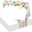 Tarjetas lugar mesa florales para eventos paquete 25