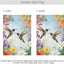 Bandera jardín 12x18" doble cara flores y pájaros