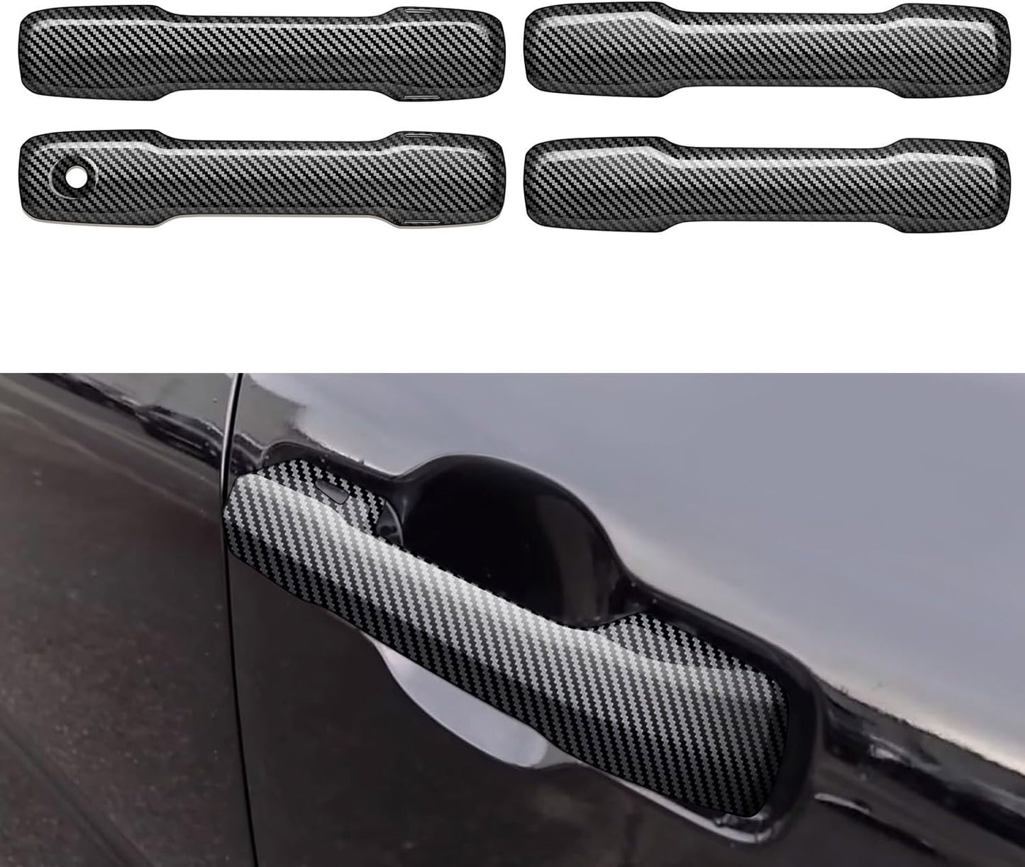 Fundas manija puerta Tacoma 4Runner 2024-25 fibra carbono
