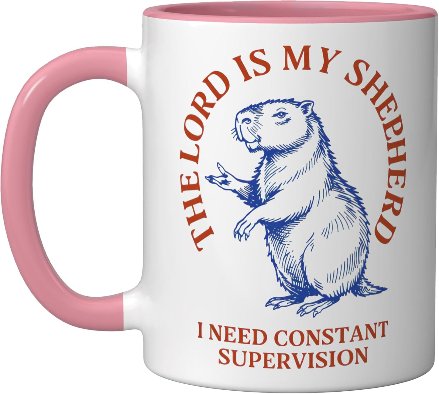 Taza Cerámica Capybara Pastel Pastor