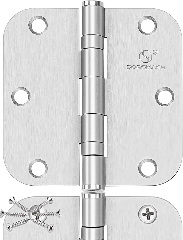 Bisagras acero inox 304 níquel satinado 3.5pulg pack 3