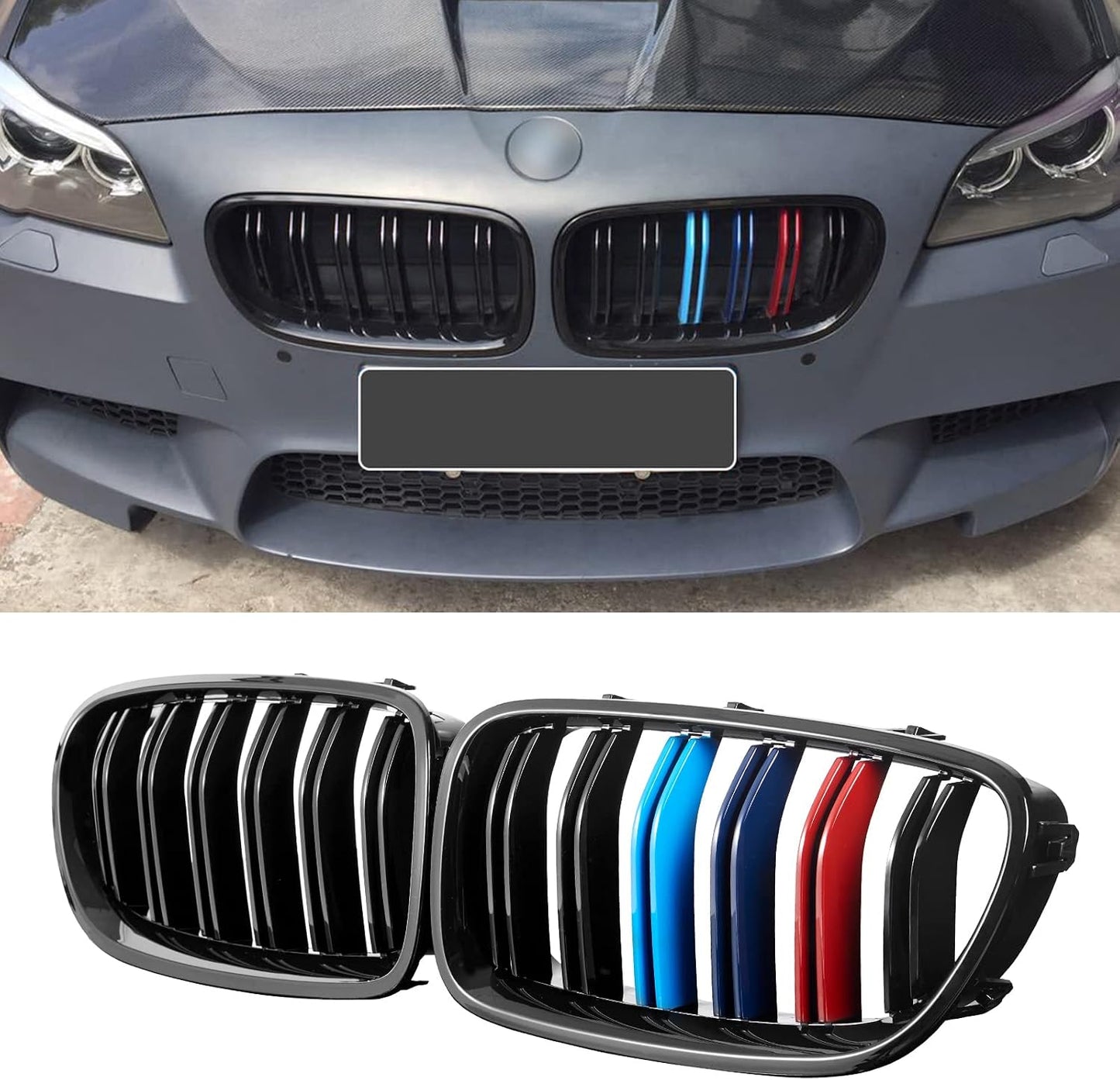Rejilla F10 BMW 5 Serie M 10-17 2uds