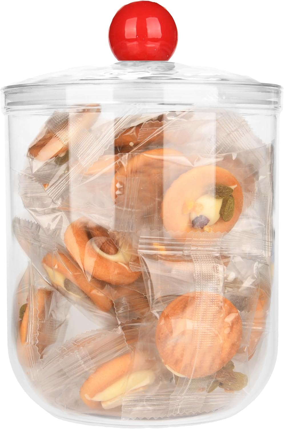 Jarra plástica transparente 47oz con tapa airtight