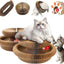 Juguete plegable para gatos con tablero rascador