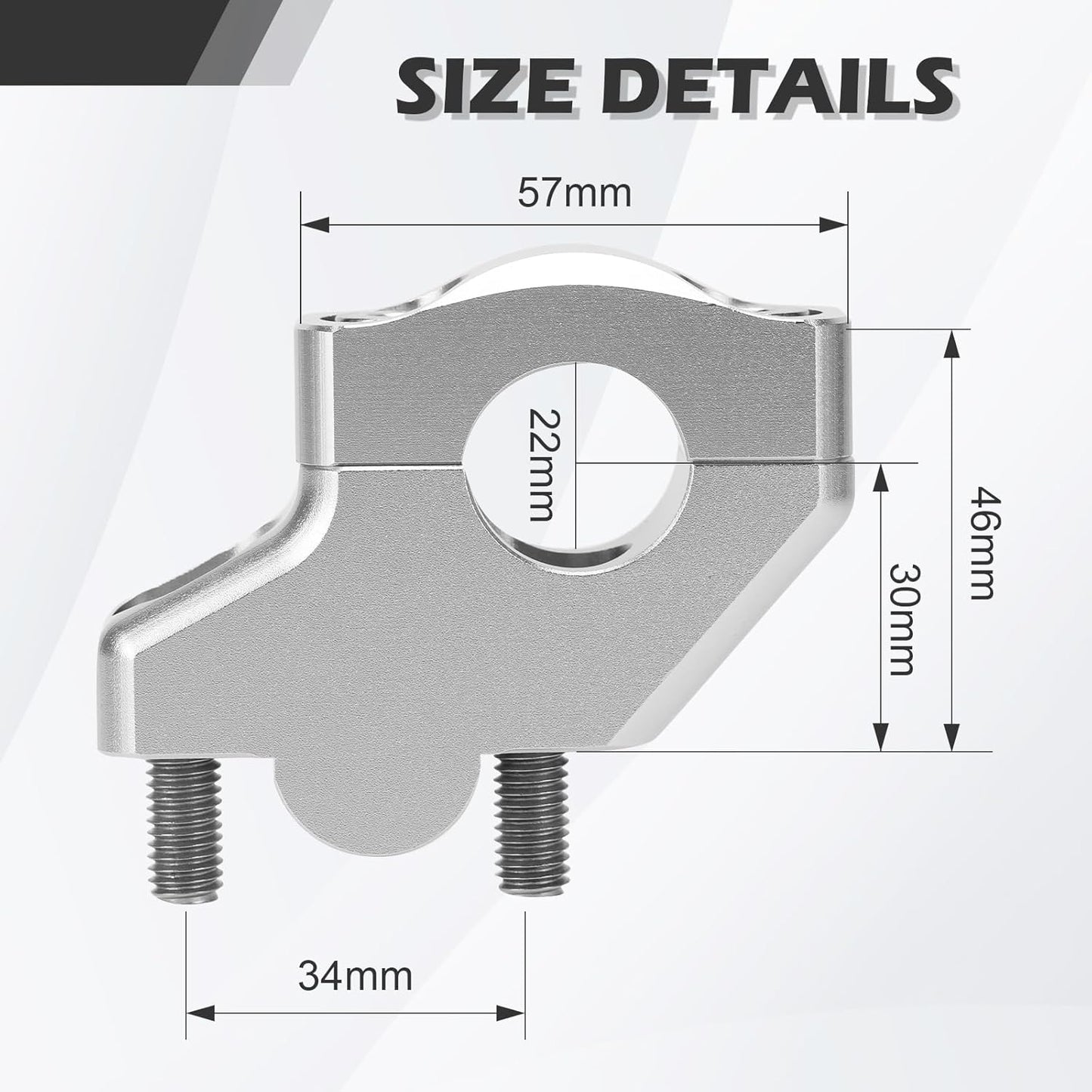 Elevadores manillar 7/8 22mm para moto 30mm 20mm