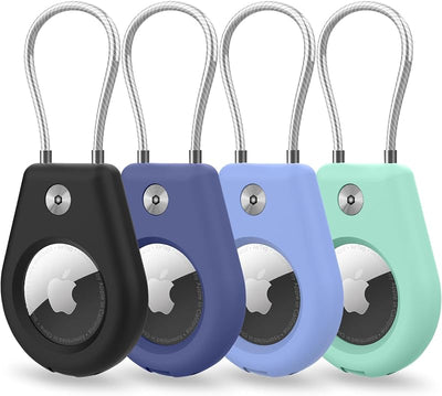 4 Fundas AirTag antirrobo para llavero llaves equipaje