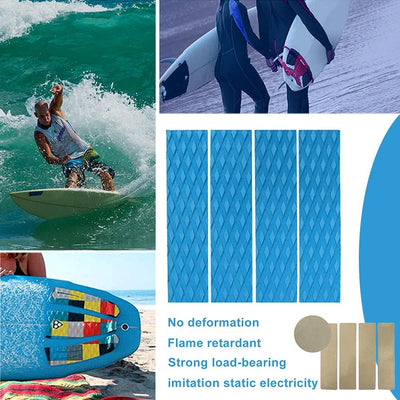 4 Almohadillas EVA antideslizante para tabla surf y skimboard