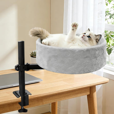 Cama escritorio gato rotación 360 ajustable altura piel sintética