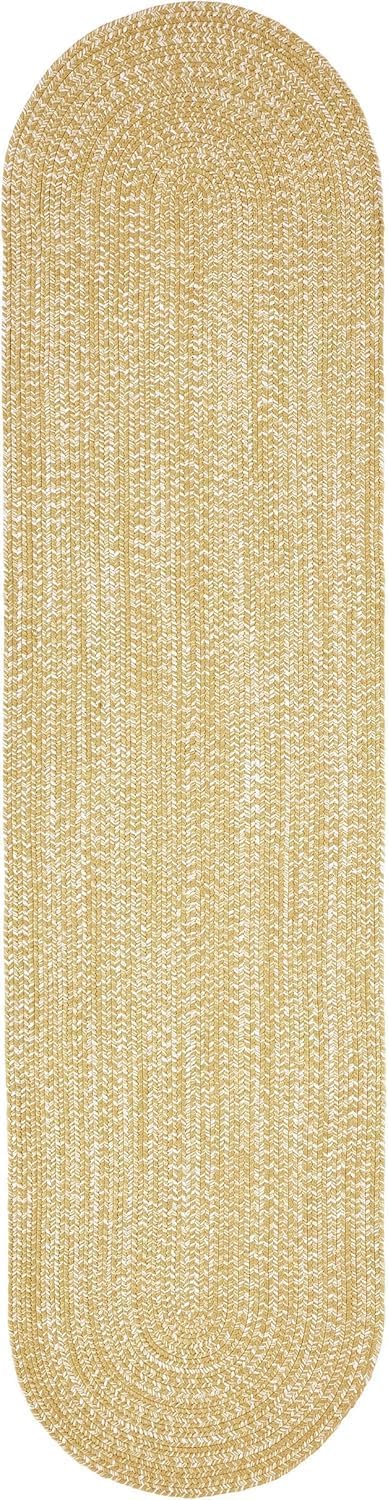 Alfombra pasillo doble tono trenzada interior exterior