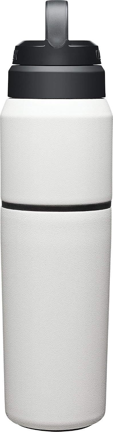 Botella agua acero inox con taza viaje