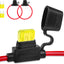 Portafusibles 12V impermeables 13.8pulg 20A con 2 fusibles