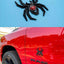 Emblema Araña Insignia Coche Universal Negro Rojo