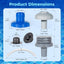 8 Pzas Kit Conectores Chorro Agua Piscina Sobre Suelo