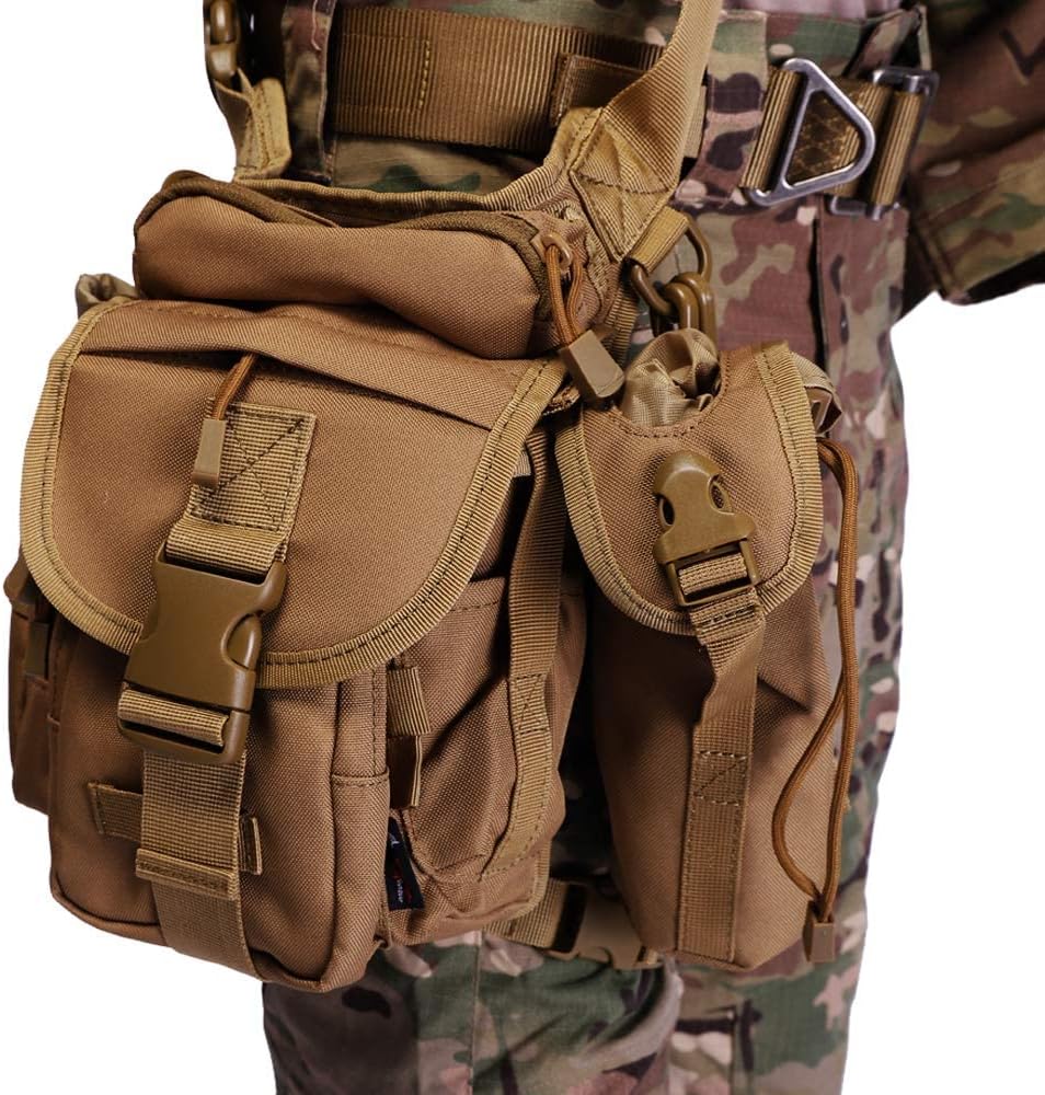 Bolso táctico para pierna impermeable ciclismo senderismo