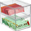 Caja almacenamiento apilable con cajón plástico 2unid