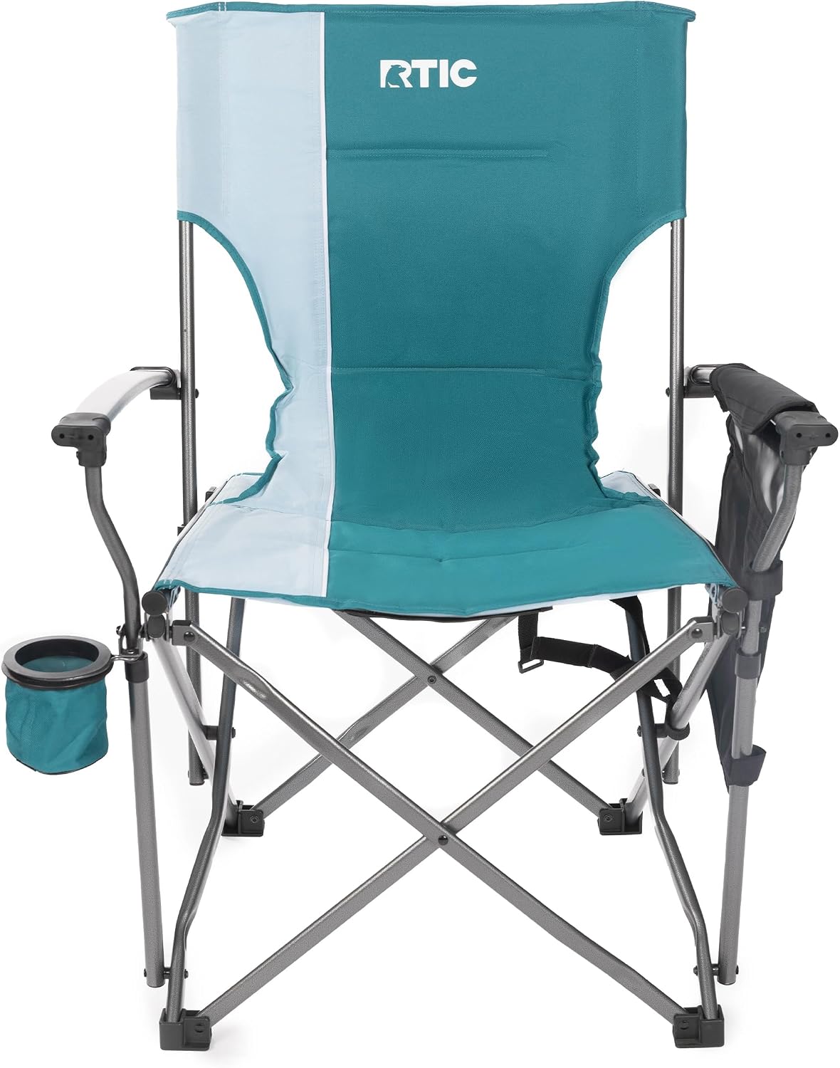 Silla plegable portátil resistente con reposabrazos