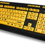 Teclado Multimedia EasyTouch 132 Amarillo Florescente