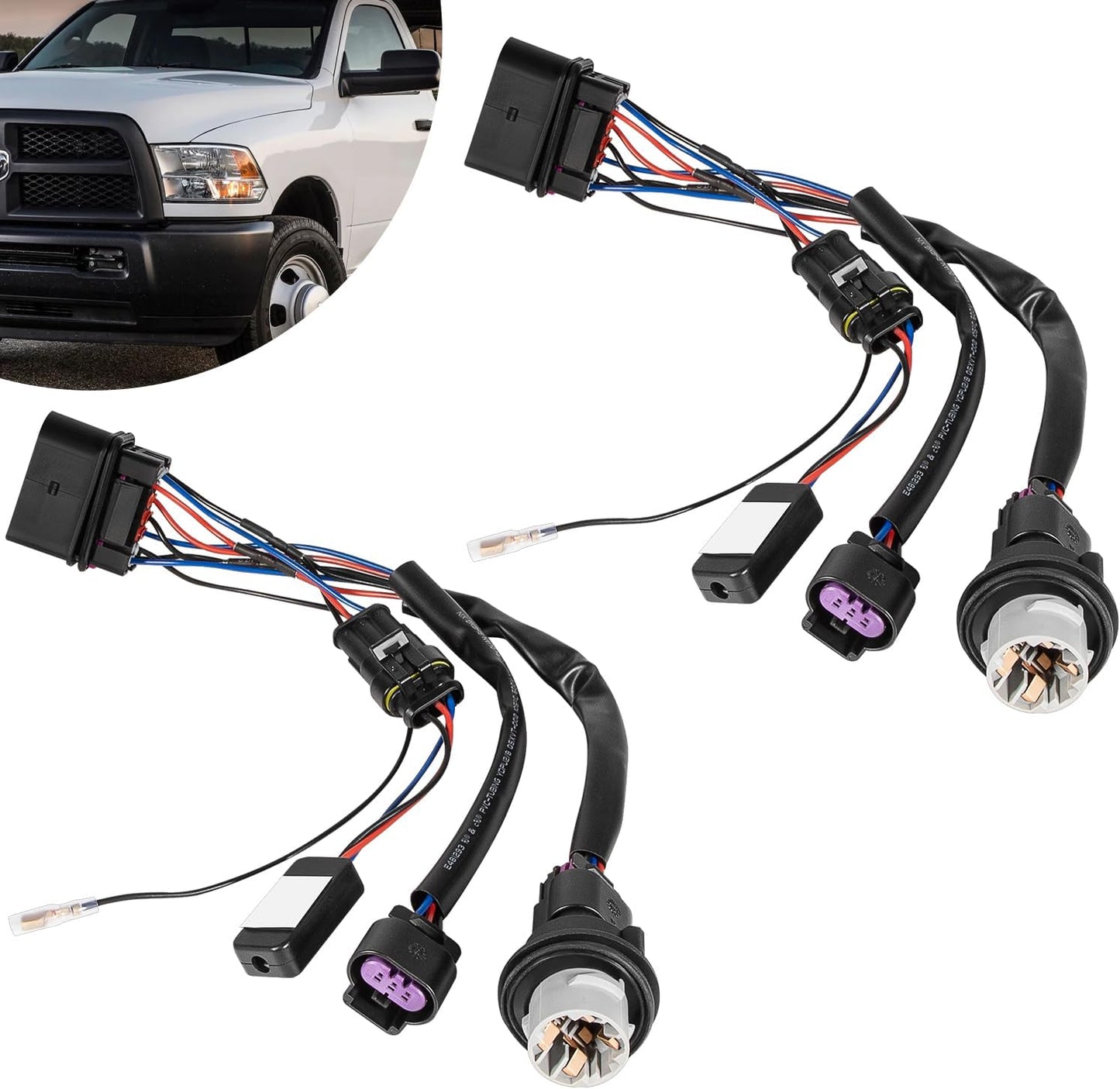 Kit ensamblaje arnés conversión faros Ram 2018 pack 2
