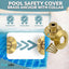 Cubierta seguridad piscina anclaje latón 5 pzas