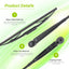 Kit limpiaparabrisas trasero Dodge Grand Caravan 08-10