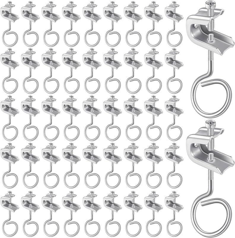 50 Abrazaderas Viga Acero C 1/4x20 Anillos Metálicos