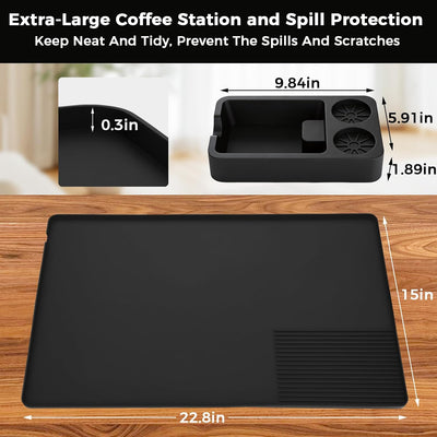 Alfombrilla silicona para cafetera Ninja ES601 antiderrap