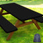 Funda mesa picnic con bancos mantel poliéster elástico 8ft