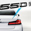 Tapa trasera maletero 3D BMW Serie 5 color negro