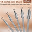Set 20 fresas HSS carburo ajuste universal