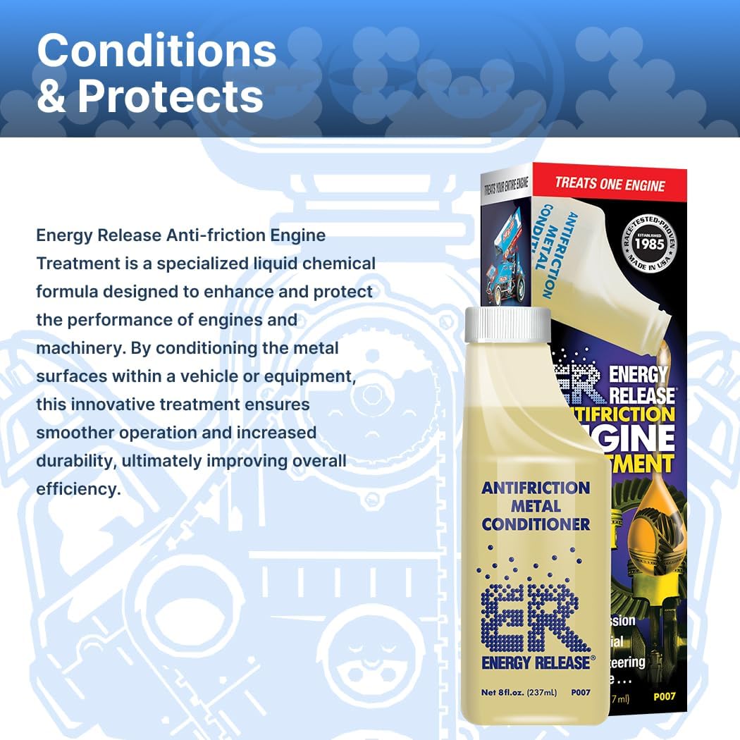 Acondicionador metal antifricción 8oz aceite motor