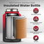 Botella agua acero inox doble pared 128oz sin BPA