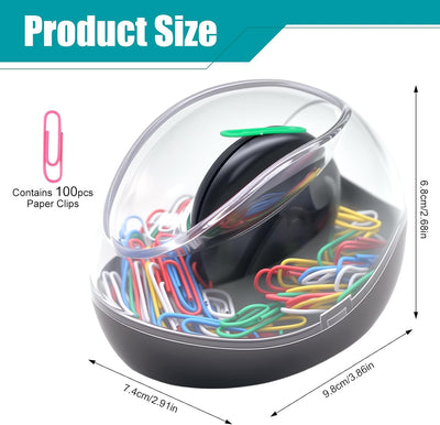 Soporte magnético para clips 100 pzas coloridos negros