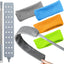 Cepillo limpiador retráctil 4 pzas paño microfibra flexible 100pulg