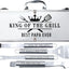 Set herramientas acero inox para regalo papá abuelo