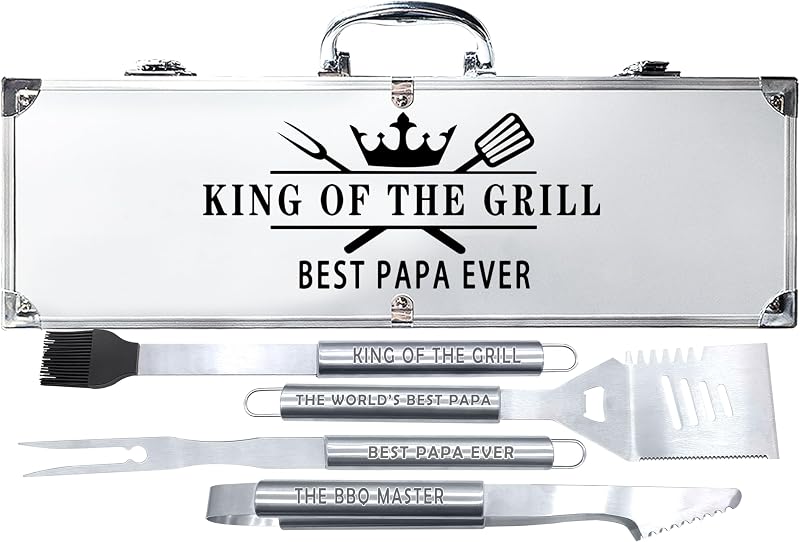 Set herramientas acero inox para regalo papá abuelo