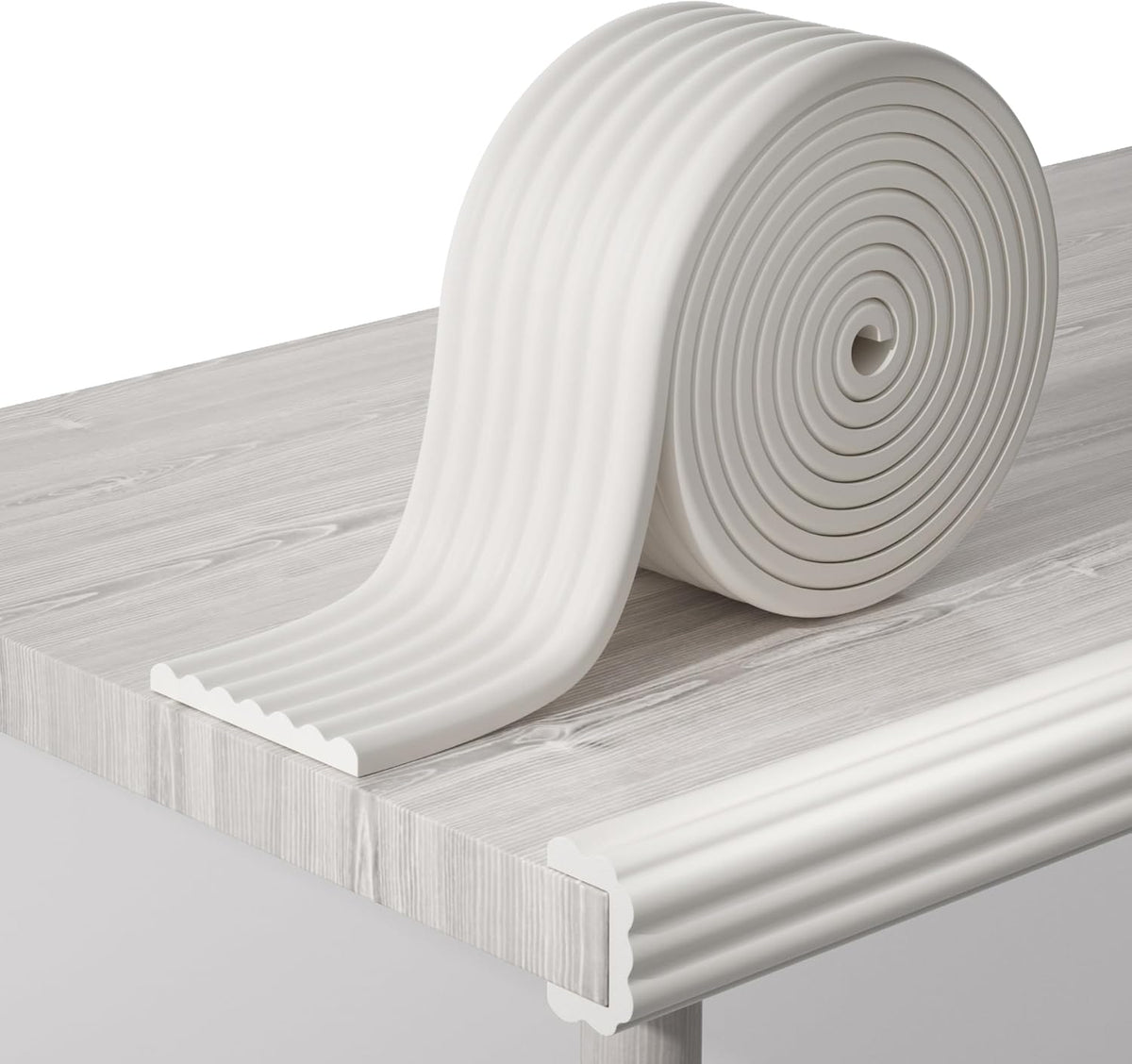 Protector esquina bebé foam 16.5ft blanco