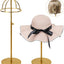 Soporte sombrero titanio dorado set 2 acero inox ajustable