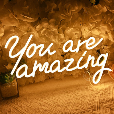 Letrero LED neon You Are Amazing para niña dormitorio